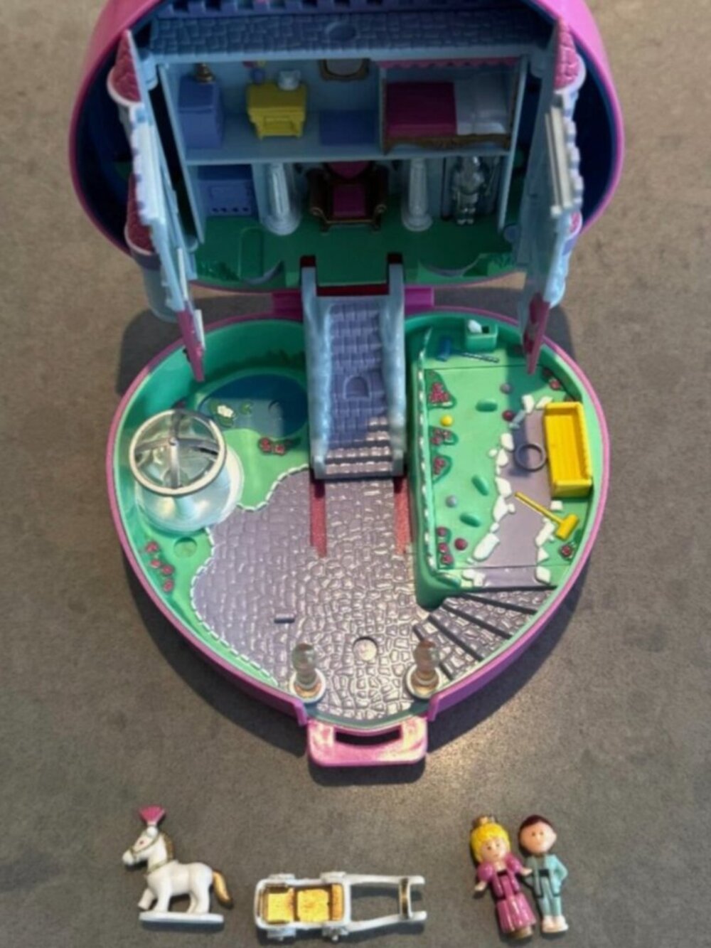 Polly Pocket 1992 Vintage Bluebird Starlight Castle Near Complete Working Light